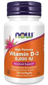 NOW Витамин D-3 5000 IU Vitamin D-3
