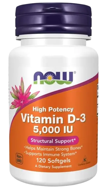 NOW Витамин D-3 5000 IU Vitamin D-3