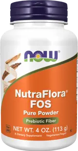 NOW Foods NutraFlora® FOS Powder - 113 грама, 23 дози