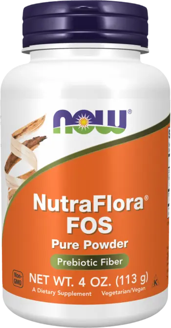 NOW Foods NutraFlora® FOS Powder - 113 грама, 23 дози