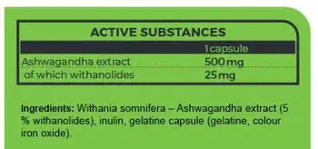 NUTREND Ashwagandha Ашваганда - 60 капсули, 60 дози