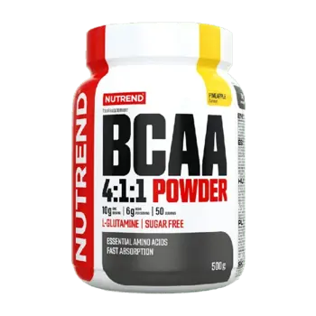 NUTREND BCAA 4:1:1 Powder L-Левцин, L-Изолевцин и L-Валин  + Глутамин на Прах - 500 грама, 50 дози