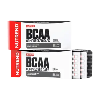 NUTREND BCAA Compressed Л-Левцин, Л-Изолевцин и Л-Валин - 120 капсули, 20 дози