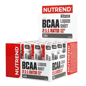 NUTREND BCAA Liquid Shot Течни L-Левцин, L-Изолевцин и L-Валин (BCAA) - 20 шота x 60 мл, 20 дози