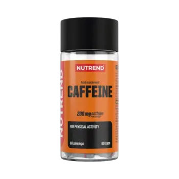 NUTREND Caffeine Caps 200 мг Кофеин на Капсули - 60 капсули, 60 дози