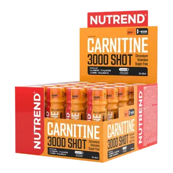 NUTREND Carnitine Shot 3000 Течен L-Карнитин Шот - 20 шота x 60 мл, 20 дози