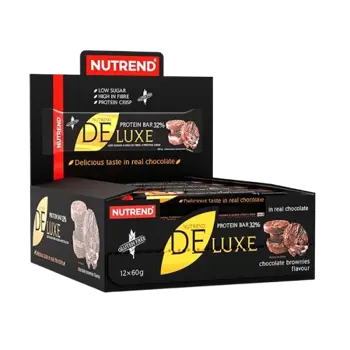 NUTREND Deluxe Bar Протеинов Бар - 12 бара x 60 грама, 12 броя