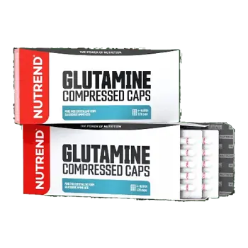 NUTREND Glutamine Compressed Caps Глутамин - 120 капсули, 40 дози