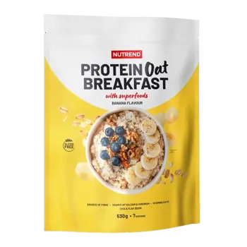 NUTREND Protein Oat Breakfast Протеинова Закуска с Витамини и Суперхрани - 630 грама, 7 дози