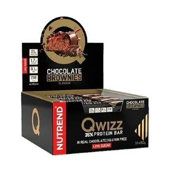 NUTREND Qwizz Protein Bar Протеинов Бар - 12 бара х 60 грама, 12 дози