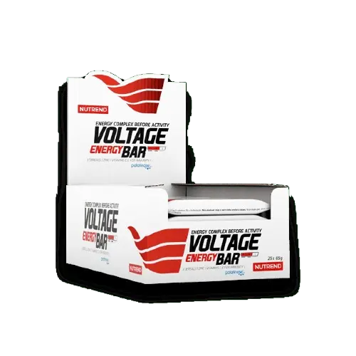 NUTREND Voltage Energy Bar Енергийни Барове - 25 бара x 65 грама, 25 дози