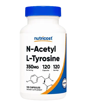 Nutricost N-Acetyl L-Tyrosine Н-Ацетил Л-Тирозин 350 мг х 120 капсули