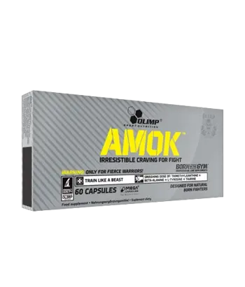 OLIMP Amok Предтренировъчен Азотен Бустър на Таблетки - 60 капсули, 30 дози