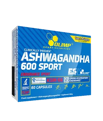 OLIMP Ashwagandha 600 мг Sport Eкстракт от Aшваганда - 60 капсули, 30 дози