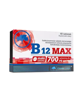 OLIMP B12 MAX 700 ug Витамин В12 - 60 таблетки, 60 дози