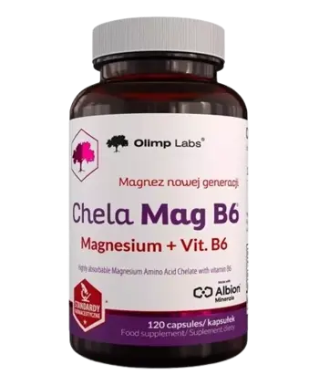 OLIMP Chela Mag B6 Mагнезий и Витамин B6 - 120 капсули, 120 дози