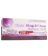 OLIMP Chela-Mag B6 Forte 250 мг Магнезиев Бисглицинат - 60 капсули, 60 дози