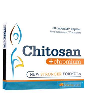 OLIMP Chitosan + Chromium 1200 мг / 100 ug Хитозан и Хром - 30 капсули, 10 дози