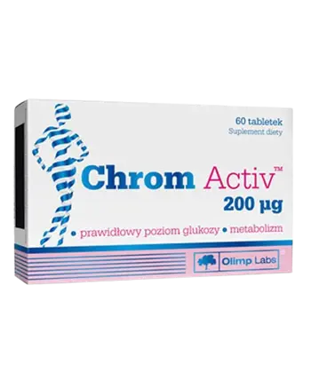 OLIMP Chrom Activ 200μg Хром Пиколинат 200 мкг - 60 таблетки, 60 дози