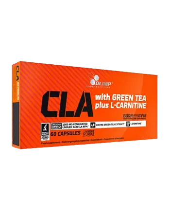 OLIMP CLA with Green Tea plus L-Carnitine Sport Edition CLA, Екстракт от Зелен Чай и Л-Карнитин - 60 капсули, 30 дози