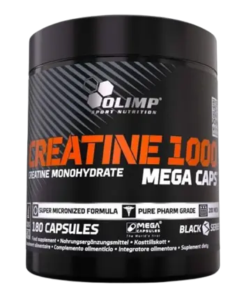 OLIMP Creatine 1000 Mega Caps Kреатин Mонохидрат - 180 капсули, 60 дози