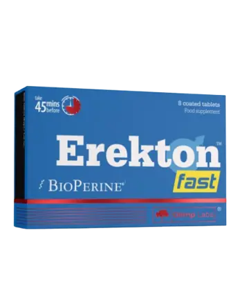 OLIMP Erekton Fast Формула в Подкрепа на Либидото - 8 таблетки, 2 дози