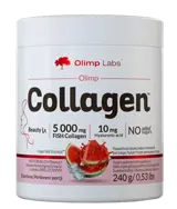 OLIMP Fish Collagen Powder 5000 мг Хидролизиран Рибен Колаген на Прах с вкус Диня - 240 грама, 30 дози