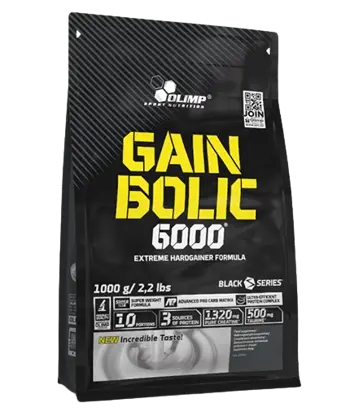 OLIMP Gain Bolic 6000 2.2 lbs. Гейнър за Покачване на Тегло - 1000 грама, 10 дози