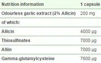 OLIMP Garlicin / Garlic Extract / 200 мг Екстракт от Чесън на Капсули - 30 капсули, 30 дози