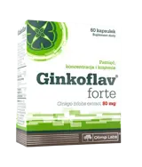 OLIMP Ginkoflav Forte 80 мг Висококачествен Екстракт от Гинко Билоба - 60 капсули, 60 дози