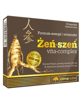 OLIMP Ginseng Vita-Complex 450 мг Комплекс от Корейски и Американски Женшен - 30 капсули, 30 дози