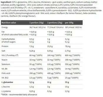 OLIMP Glutamine Xplode 5500 мг L-Глутамин на Прах - 500 грама, 25 дози