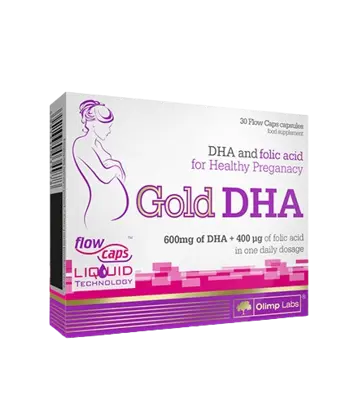 OLIMP Gold DHA 300 мг Kонцентрирано Рибено Масло DHA - 30 капсули, 30 дози
