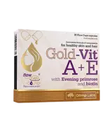OLIMP Gold-Vit A + E with Evening primrose oil and Biotin Витамин А, Витамини Е и Вечерна Иглика - 30 капсули, 30 дози