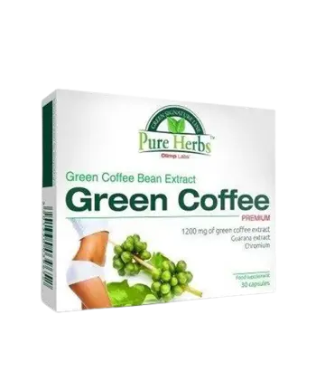 OLIMP Green Coffee 600 мг Екстракт от Зелено Кафе, Гуарана и Хром - 30 капсули, 30 дози