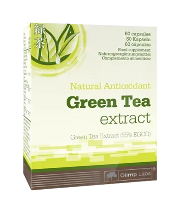 OLIMP Green Tea 250 мг Eкстракт от Зелен Чай - 60 капсули, 60 дози