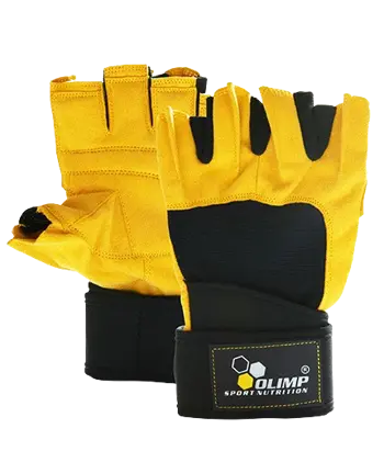 OLIMP Hardcore RAPTOR gloves yellow Kожени Ръкавици за Фитнес