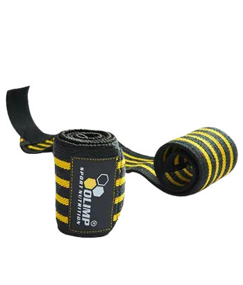 OLIMP Hardcore Wrist Wraps Yellow Накитници за Вдигане на Тежести