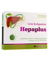OLIMP Hepaplus Формула в Подкрепа на Черния Дроб - 30 капсули, 15 дози