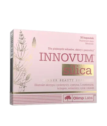 OLIMP INNOVUM Silica Формула за Поддържане на Кожата, Косата и Ноктите - 30 капсули, 15 дози