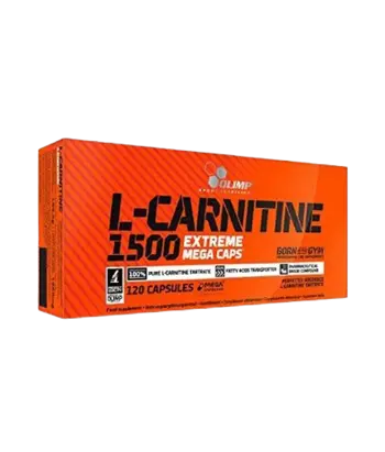 OLIMP L-Carnitine 1500 Extreme Mega Caps L-Карнитин Тартрат - 120 капсули, 60 дози