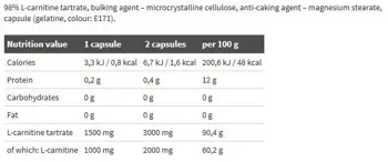 OLIMP L-Carnitine 1500 Extreme Mega Caps L-Карнитин Тартрат - 120 капсули, 60 дози