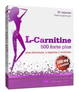 OLIMP L-Carnitine 500 мг Forte Plus Л-Карнитин - 60 капсули, 30 дози