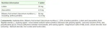 OLIMP Lutein Max-Complex Лутеин, Зеаксантин и Екстракт от Черна Боровинка - 30 таблетки, 30 дози