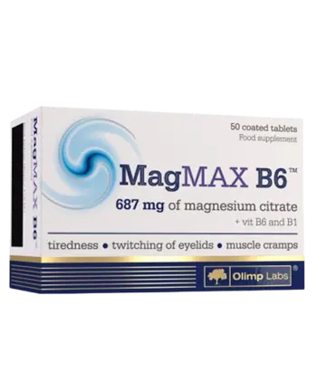 OLIMP MagMax B6 687 мг Магнезий и Витамин В6 - 50 таблетки, 50 дози
