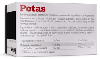 OLIMP Potas 416 мг Калиев Цитрат - 60 таблетки, 60 дози