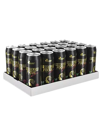 OLIMP R-Weiler Focus Drink Zero Предтренировъчна Енергийна Напитка - 24 кенчета x 330 мл, 24 дози