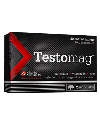 OLIMP Testomag Магнезий, Цинк и Витамин В6 - 30 таблетки, 30 дози