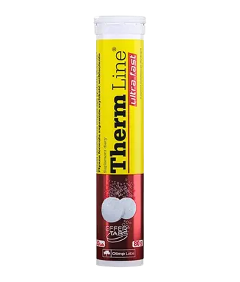 OLIMP Therm Line Ultra Fast Термогенен Фет Бърнър - 20 ефервесцентни таблетки, 20 дози