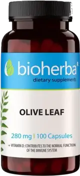 Bioherba Olive Leaf 280 mg Екстракт от маслинови листа с Витамин D